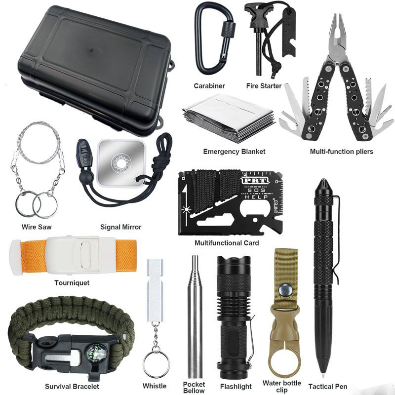 Hunting Outdoor Gear - Kit di Sopravvivenza Hongrui DIY Compatto