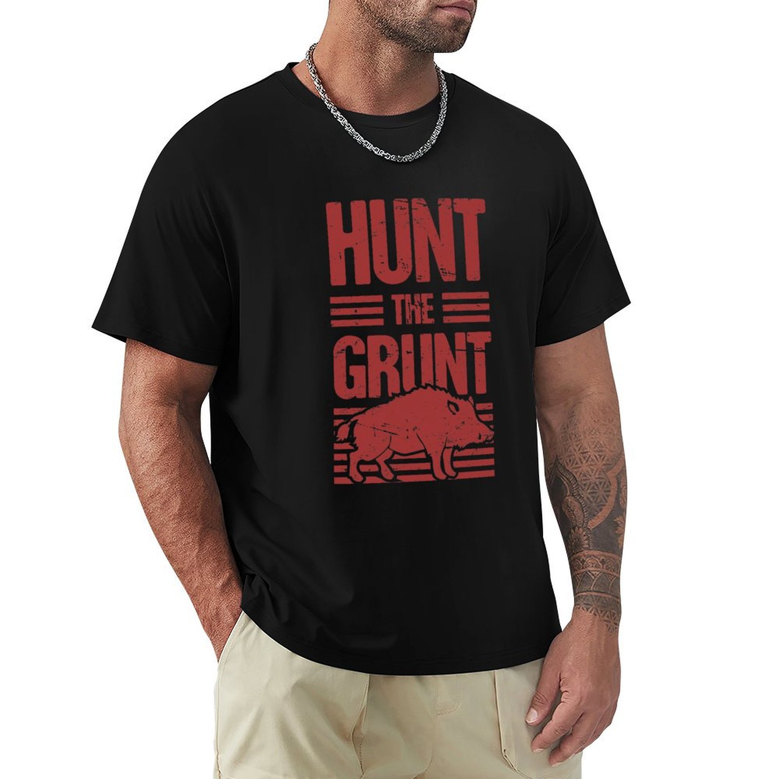 Wildman Hunting & Outdoor Vanderbijlpark - T-Shirt Grunt per Caccia al Cinghiale