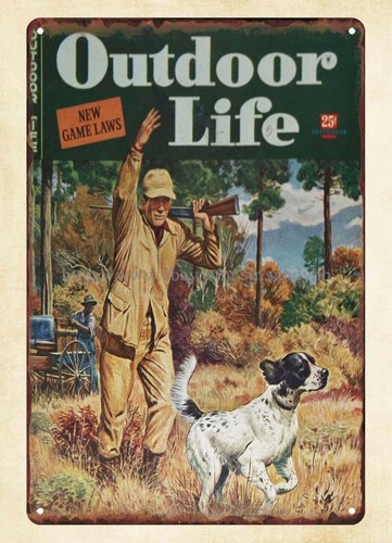 Hunting Dog Outdoor - Copertina della rivista OUTDOOR LIFE del