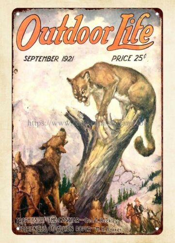 Hunting Dog Outdoor - Targa in metallo con copertina della
