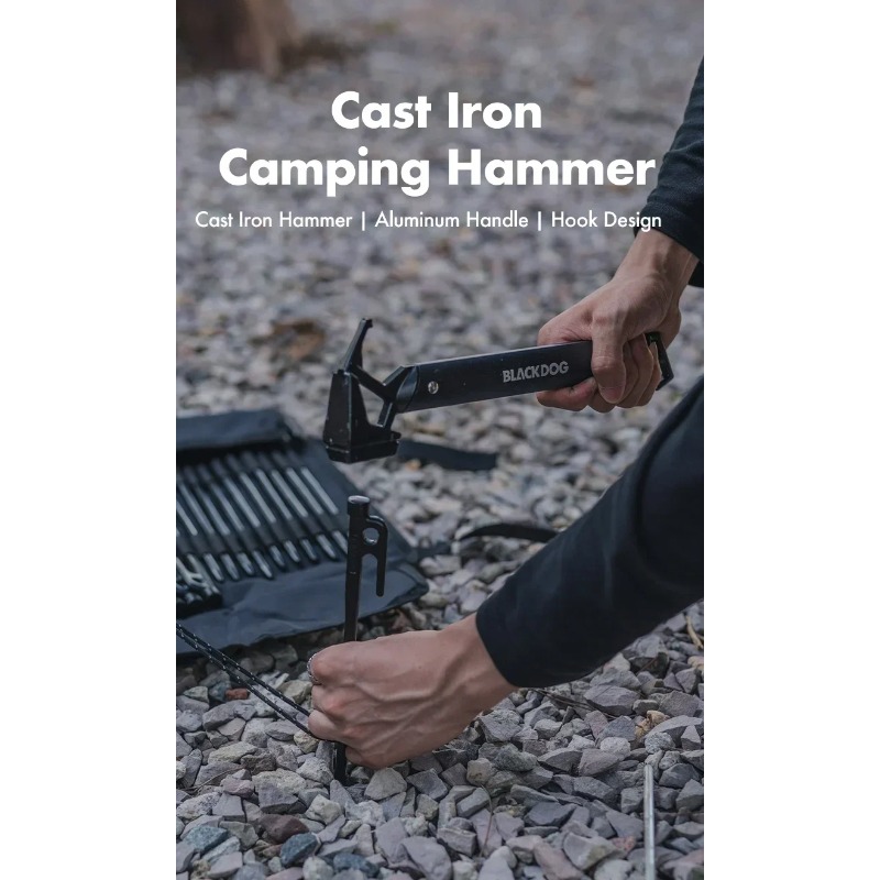 Hunting Dog Outdoor - BLACKDOG Martello da Campeggio, Strumento di