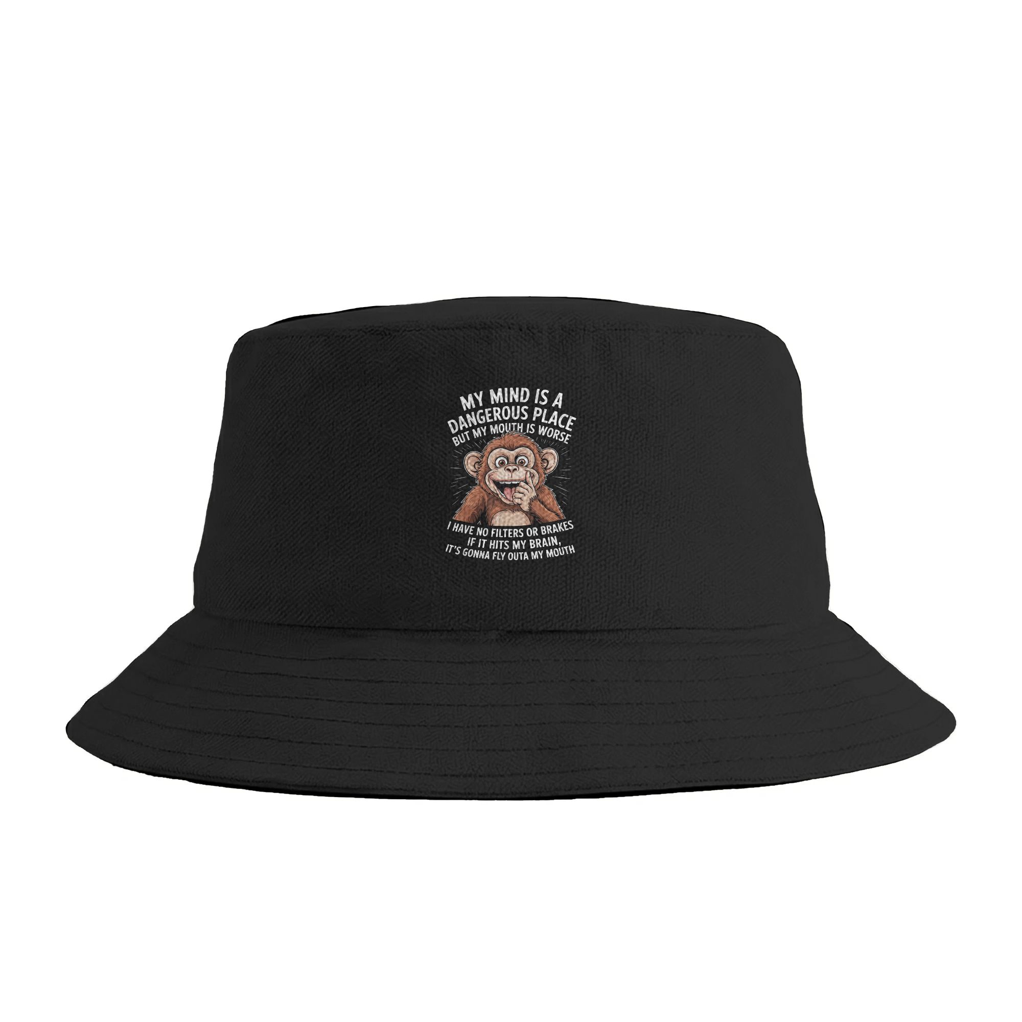 Outdoor Hunting Place - Cappello da pescatore con citazione sarcastica