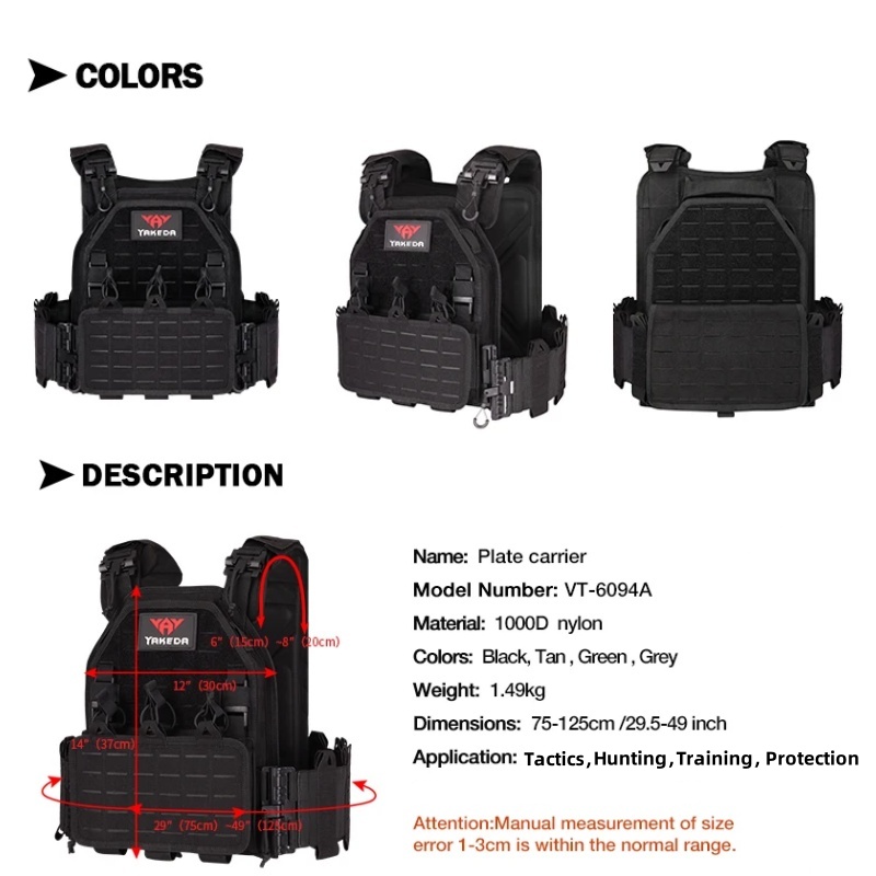 YAKEDA Tactical Vest 6094 Fast - Hunting Outdoor Gear recensione e prezzo